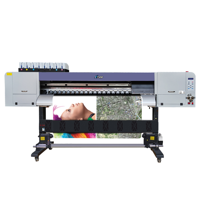 七级风X-1608E Plus国产化绘图仪高精度喷绘机1.6米4头8色可喷防水背胶PP写真布绘图纸白画布